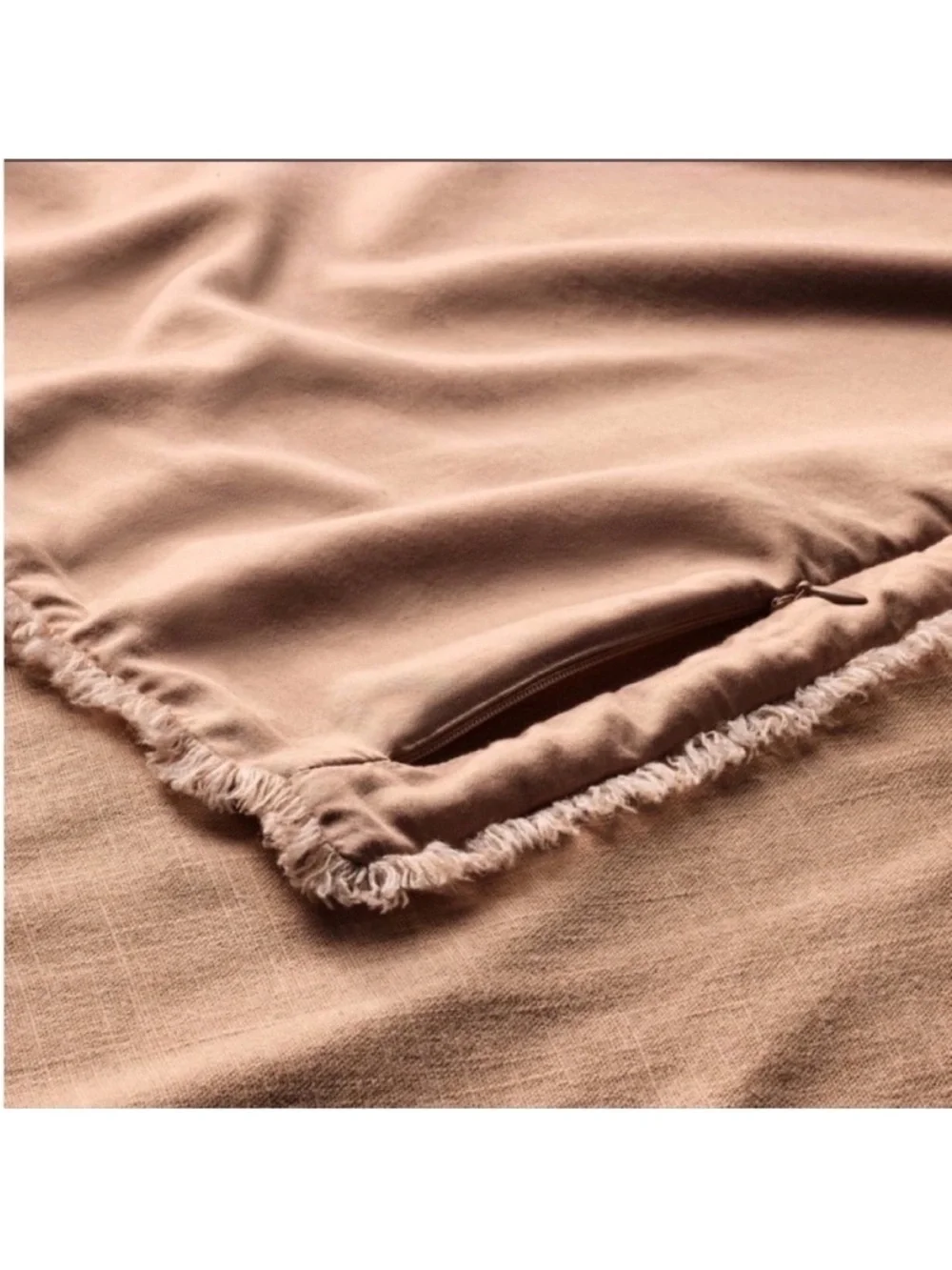 NWT King/ California King Heavyweight Linen Blend Comforter and Sham Set